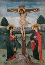Christ on the Cross between the Virgin and St. John